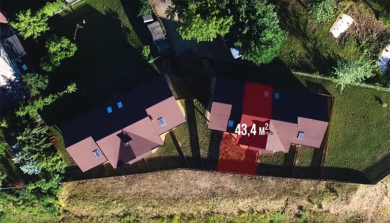 Film sprzedażowy segmentów domków na Mazurach