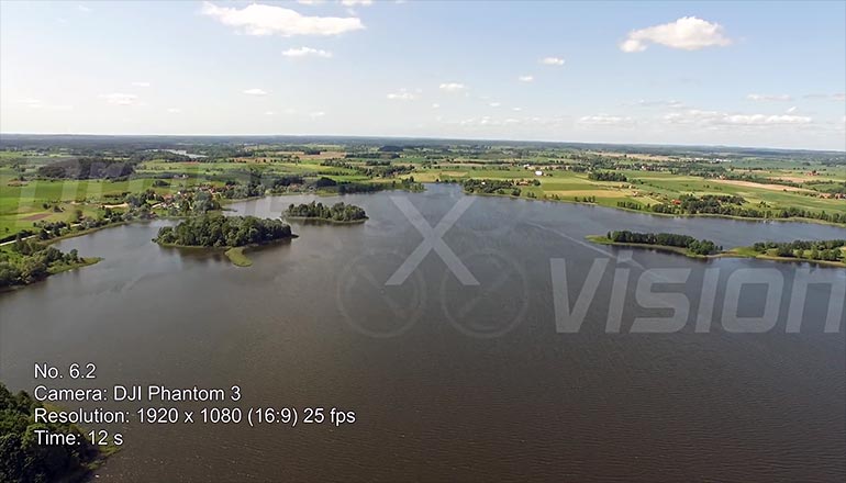 Ujęcia z drona mazurskich jezior - film stockowe na sprzedaż - część 1