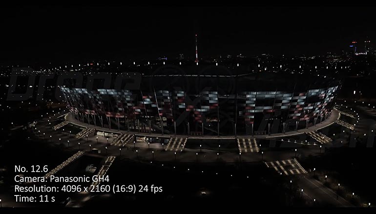 Ujęcia na sprzedaż z drona - PGE Stadion Narodowy w Warszawie