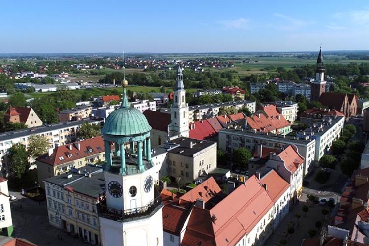 Ujęcia stockowe z drona na sprzedaż - Polskie mniejsze miasta i miasteczka