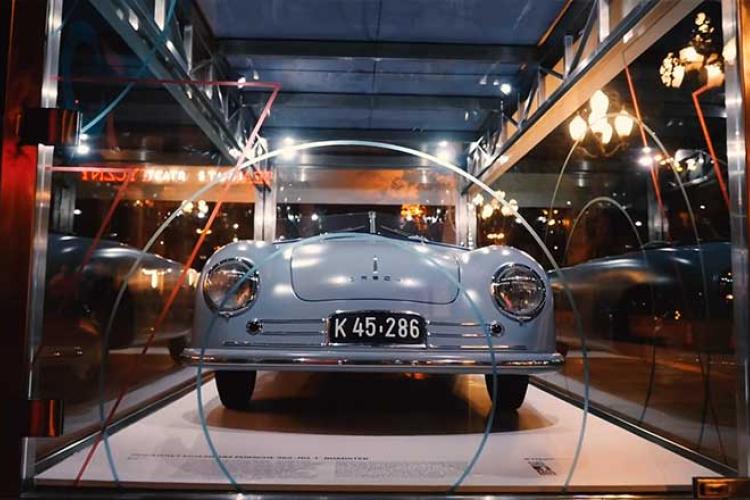 Zdjęcia  zpowietrza do filmu promocyjnego Porsche - Światowe tournée Porsche 356