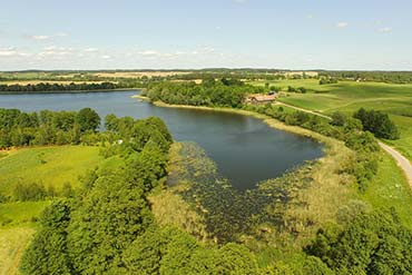 Zdjęcia z drona - Drone X Vision - Jezioro Dudeckie na mazurach