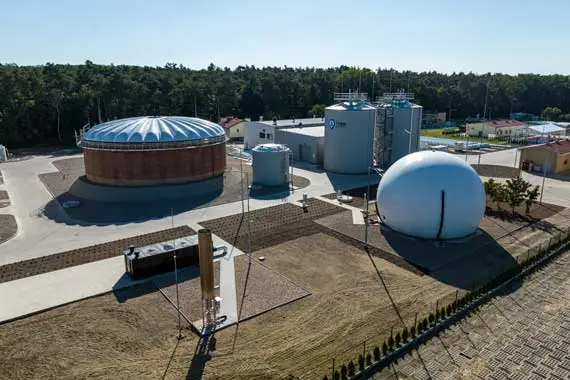 Oczyszczalnia ścieków w Jarocinie po przebudowie