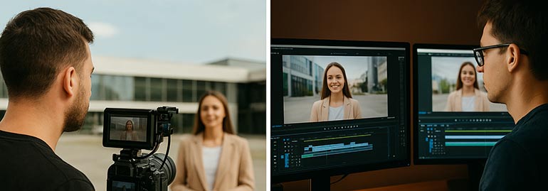 Jak wygląda produkcja filmu reklamowego krok po kroku?