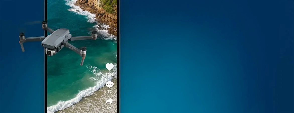 Dynamiczne ujęcie z drona publikowane w mediach społecznościowych – przykład skutecznej kampanii viralowej