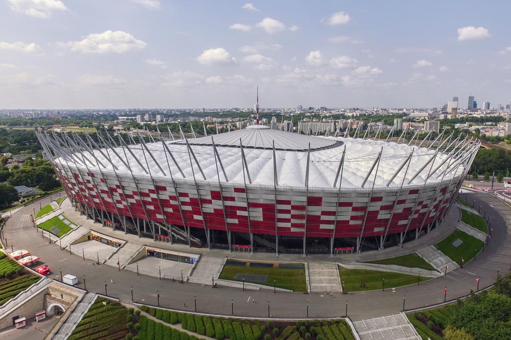 Zdjęcie z drona - Drone X Vision - Stadion PGE Narodowy w Warszawie