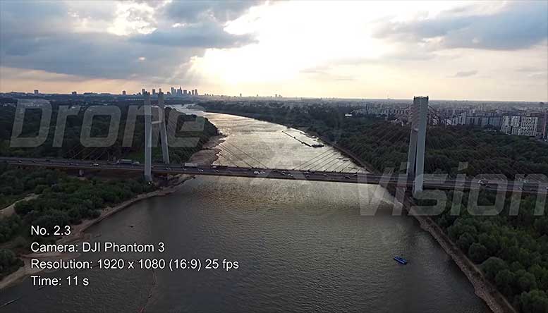 Ujęcia z drona na sprzedaż mostu siekierkowskiego - część 1