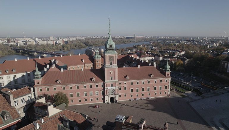 Filmy z drona na sprzedaż - Zamek Królewski w Warszawie