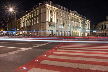 Fotografia nocna wykonana podczas sesji dla firmy Euroasflat