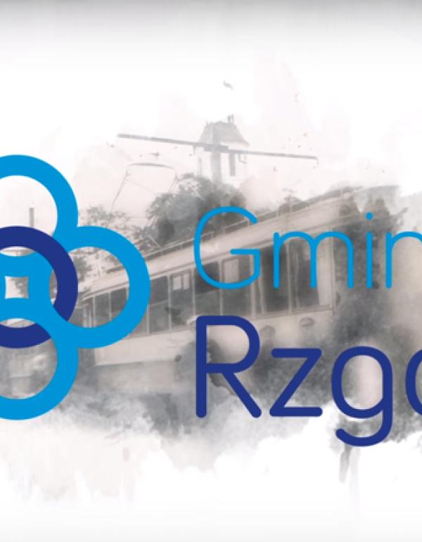 Animowane logo / intro do filmu promocyjnego gminy Rzgów na 550 lecie - ujęcia z drona i z ziemi