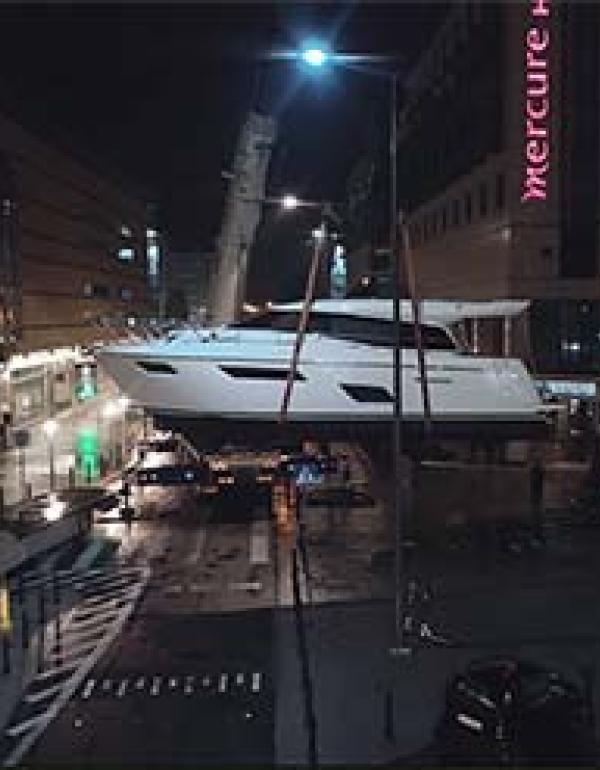 Film promocyjny wydarzenia Yachting Night Złota 44 w Warszawie - Zdjęcia i fotografie z drona