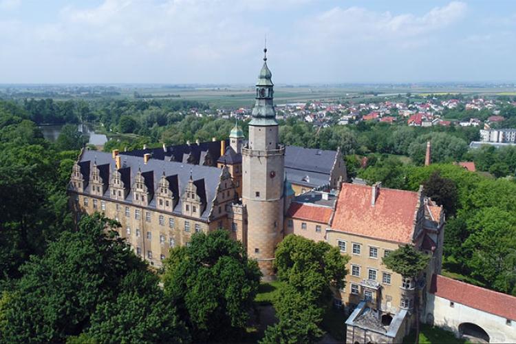 Filmy stockowe na sprzedaż - miasto Oleśnica - Zamek Książąt Oleśnickich.