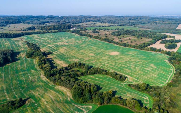 Tereny inwestycyjne w województwie warmińsko-mazurskim z drona - drone x vision