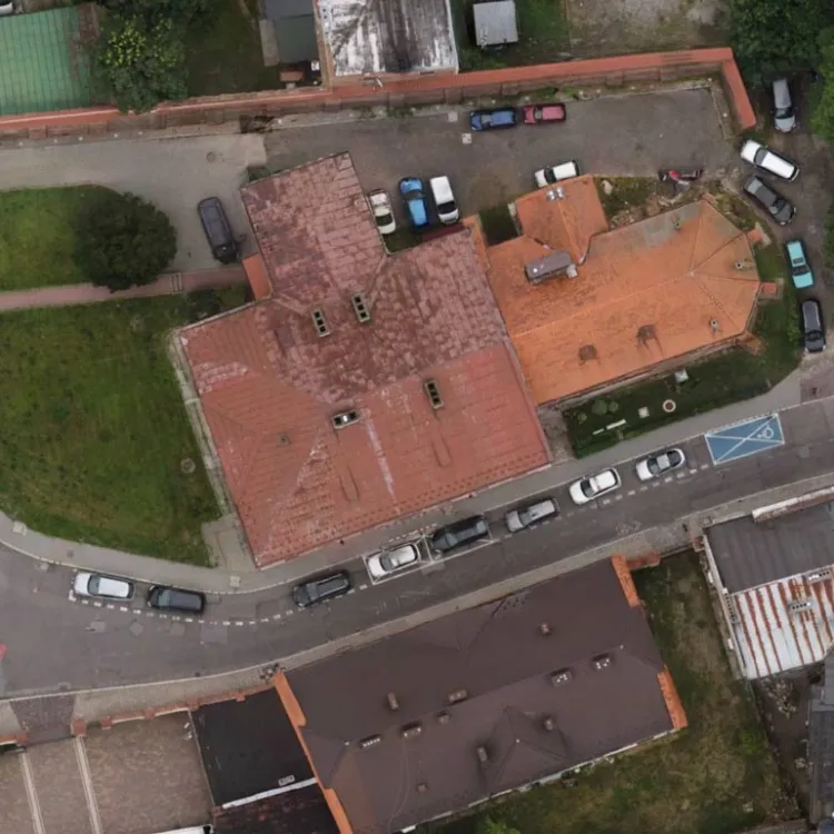 Ortofototomapa budynku w Tarnowie - ze zdjęć dronem - drone x vision
